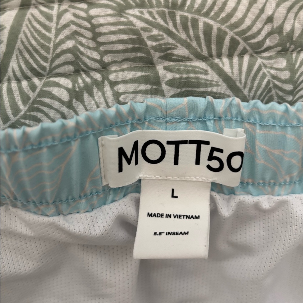 Mott50 White and Light Blue Swimwear